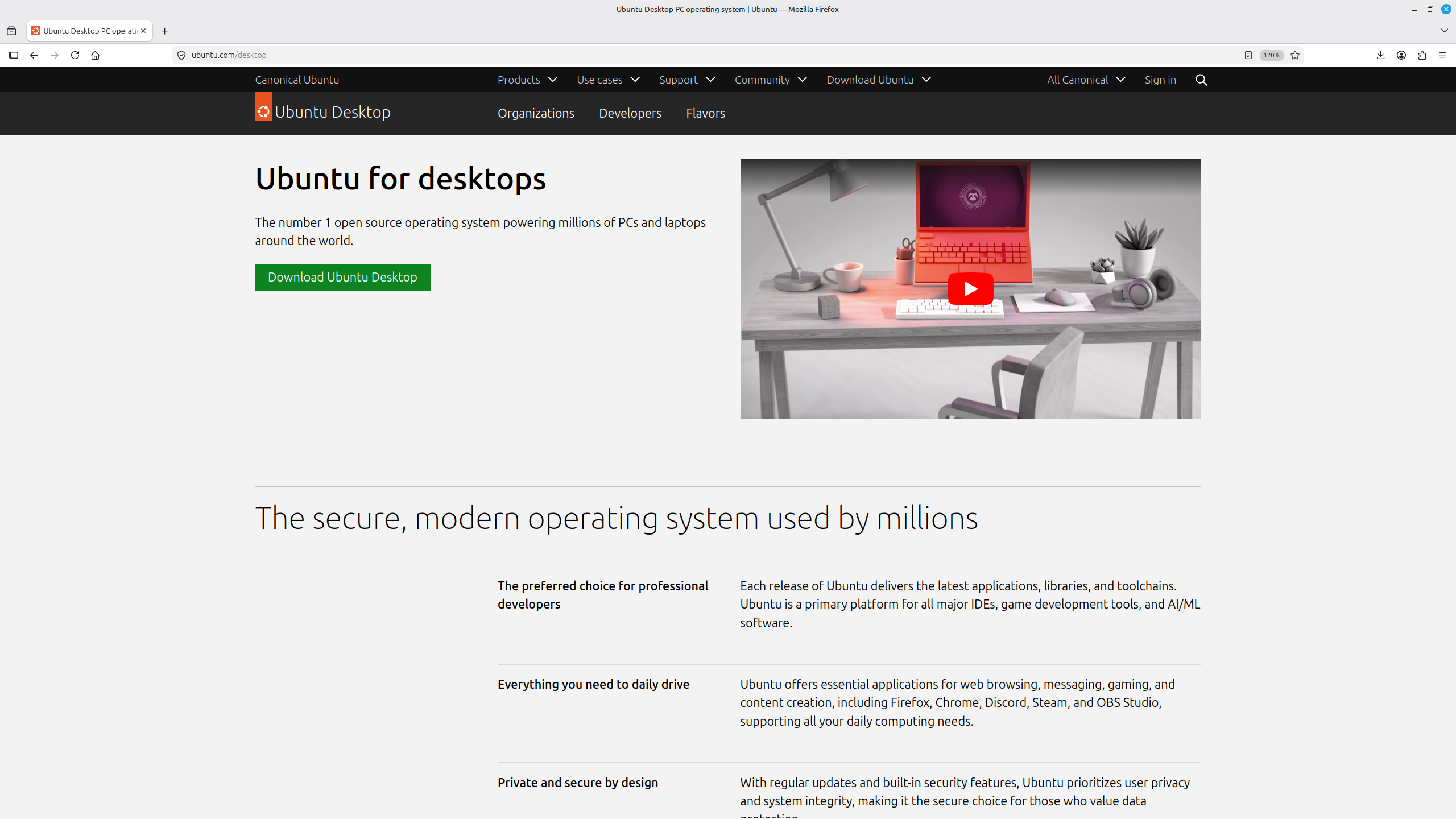 Official Ubuntu website