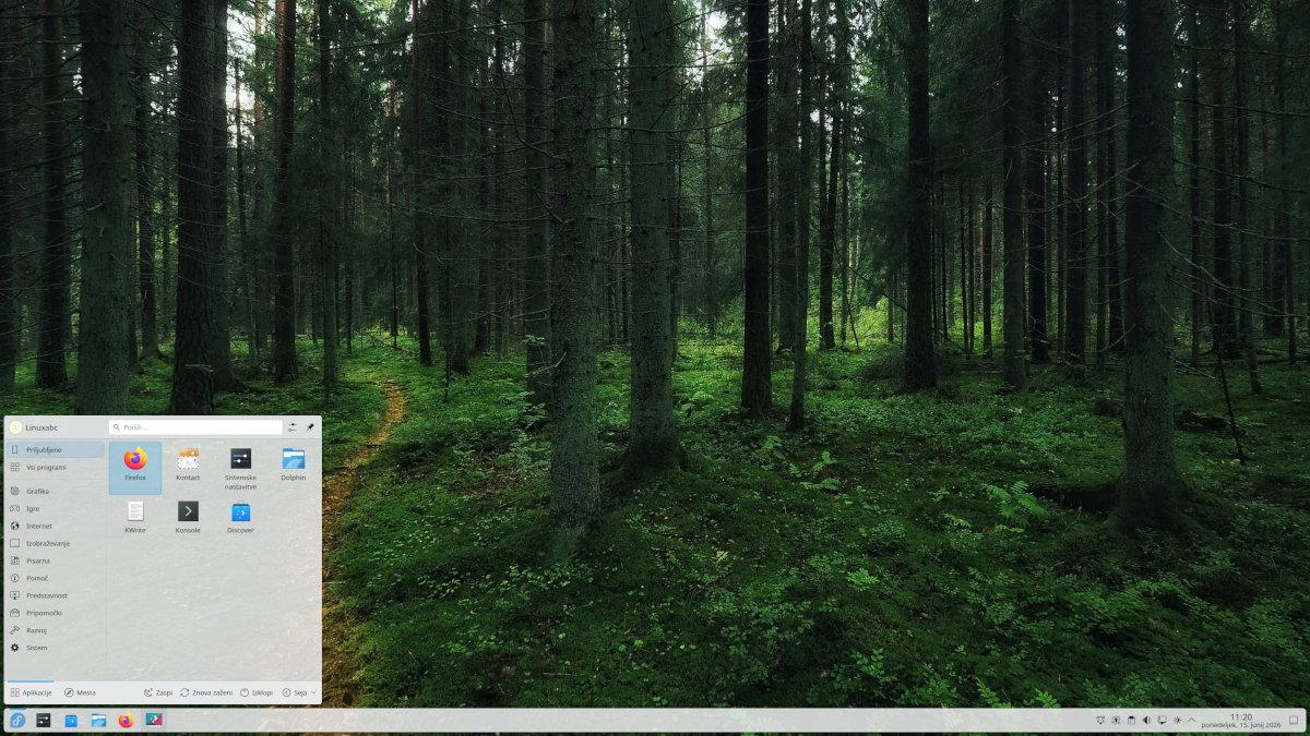 Namizno okolje KDE Plasma v Linuxu
