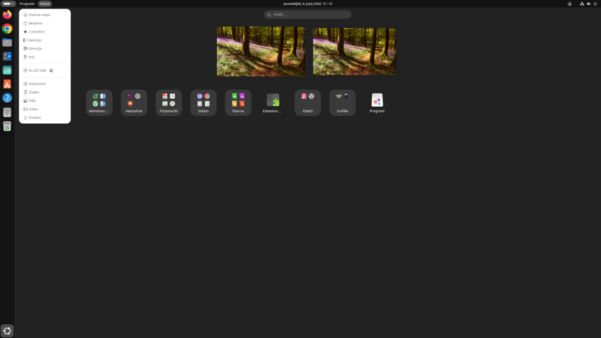 Ubuntu pregled aplikacij